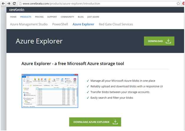 download Azure Explorer